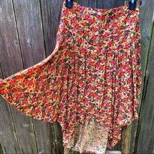 FREE PEOPLE FLORAL SKIRT